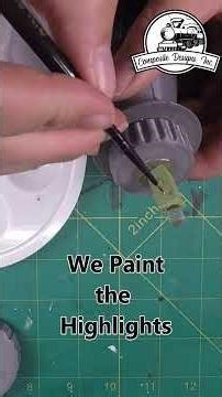 Painting one of our HO & O Scale Water Dispensers