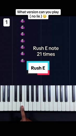 Easy Piano Tutorial for Rush E Song