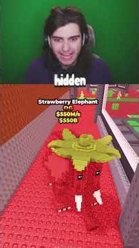 Hide and Seek but i'm Strawberry Elephant #roblox #stealabrainrot