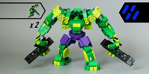 LEGO MOC-140973 76241 x 2 Hulk Mech Armor Upgrade (Super Heroes Marvel > Avengers 2023)