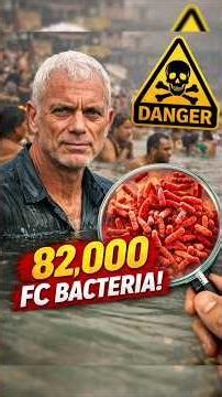 Ganga Water EXPOSED? 82,000 Fecal Bacteria Found 😳☢️#gangariver