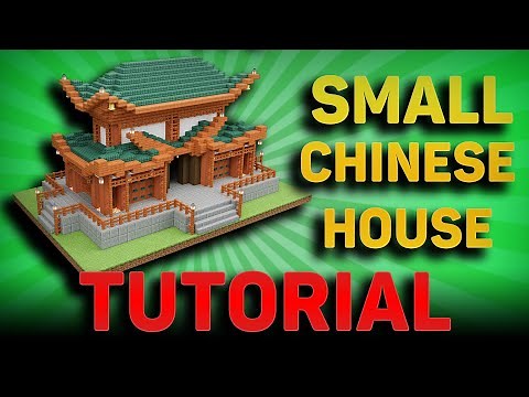 MINECRAFT: How to build a small CHINESE house (layer by layer tutorial)