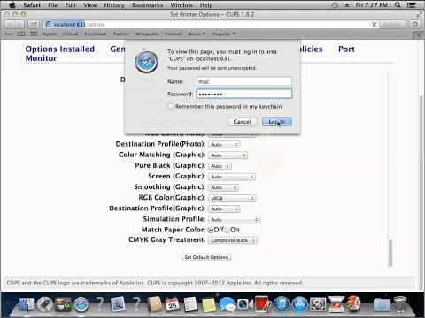 Set Mac Print Driver to Default to 1 Sided on Bizhub MFP