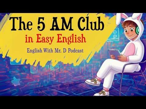 The 5 AM Club Summary in Easy English | Learn English with Podcast A2–B1 Listening Shdowing Practice