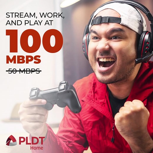 Stream, work, and play with better speeds! Enjoy speeds of up to 100 Mbps for only P2099/month with the NEW Fibr Unli Plan 2099. Apply now to avail of free installation & activation! Save P3,600. Plus get P200 cash back on your first bill when you pay with PayMaya! Promo runs from February 16 to March 31, 2022 only. | PLDT Home