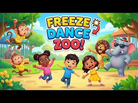 The Freeze Dance Zoo Zoo Fun: Freeze Dance Challenge! 🤸‍♀️ With Animals Dance & Freeze | Kids Game