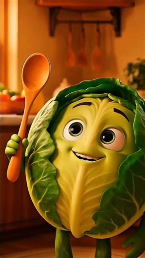Funny Cabbage Video 😂 | Crazy Vegetable Cartoon