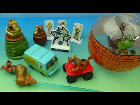 2002 SCOOBY-DOO set of 6 DAIRY QUEEN MOVIE COLLECTIBLES VIDEO REVIEW