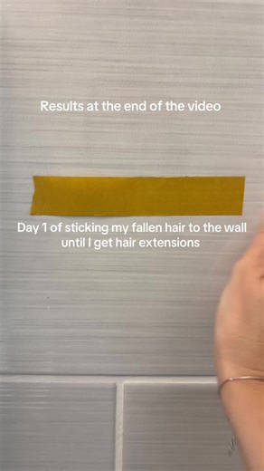 Unique Hair Care Journey: Sticking Hair to the Wall