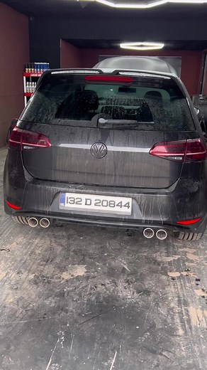 Custom Sub Boot build For This Mk7 Golf with 10 vibe sub & 1000w amp this thing bangs #golf #sound #system #jaf #custom #led #mint #boom #bass #hunter #black #aura