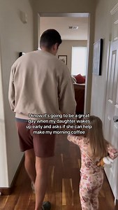 She’s gonna be a damn good barista one day ☕️#barista #morningvlog #icedlatte #positiveparenting #athomewithbryan | At Home With Bryan