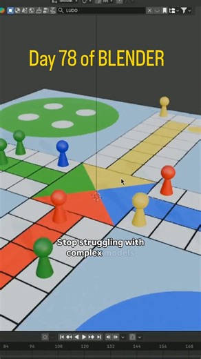 @daily_blenderr on Instagram: "Day 78 of BLENDER - Modeling a Ludo dice faster than you can roll a six! 🎲💨 Who knew 3D geometry could be this satisfying? #Blender3D" --- Blender 3D, Ludo Dice, 3D Modeling, Game Design, CGI Animation, Satisfying Render. Secondary: Digital Art, Low Poly, Board Game Art, Ludo King, 3D Workflow, Indie Game Dev,Ludo game,dice ,dice roll,2d game,viral ,fyp, trending reel, blender tutorial"