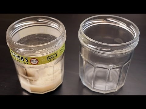 Remove Candle Wax With Hot Water // Becky Stern
