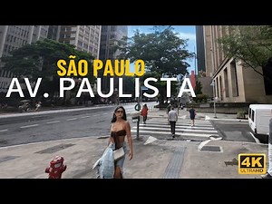 🎥 4K Walking Tour on Avenida Paulista | São Paulo's Iconic Street in Stunning Detail