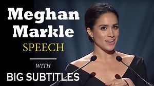 Meghan Markle's Powerful Speech about Feminism UN advocate Meghan Markle delivered a speech about women at the Women's conference in 2015. Transcript of Meghan Markle's address: https://www.smh.com.au/lifestyle/life-and-relationships/the-girl-power-speech-that-put-meghan-markle-on-the-map-20181009-p508lb.html --- Follow us on Facebook: https://facebook.com/DailyEnglishSpeech SUBSCRIBE to our YouTube Channel: https://youtube.com/dailyenglishspeech | Daily English Speech
