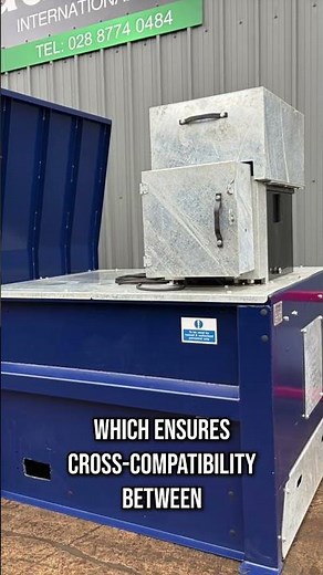 Static waste compactor built to last - Gradeall G120 Compactor