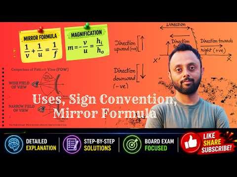 Uses, Sign Convention, Mirror Formula & Magnification Lecture 5