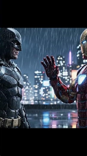 Batman and Iron Man Crossover Scene