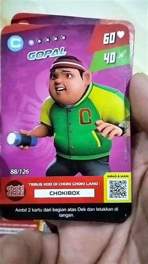 Boboiboy Card Galaxy no 73 -108#boboiboy #shorts