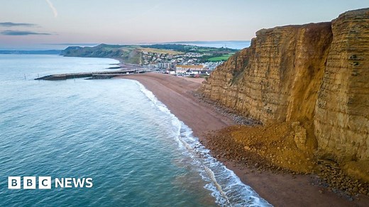Jurassic Coast cliff falls tempt fossil hunters