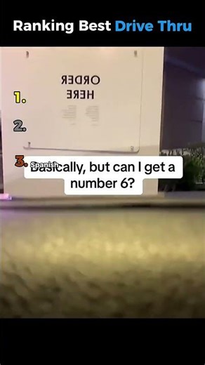Ranking best drive thru #explore #tiktok #trending