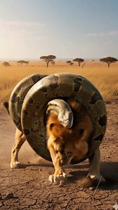 Giant python vs lion fight😱🦁🐍 | happy hour