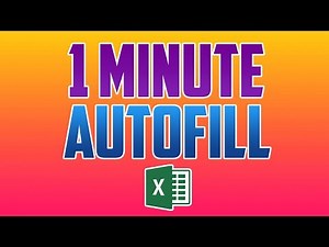 Excel 2016 : How to Autofill