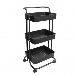 [Hot Item] 3 Tier Multi-Functional Large Storage Rolling Utility Organizer Trolley Cart