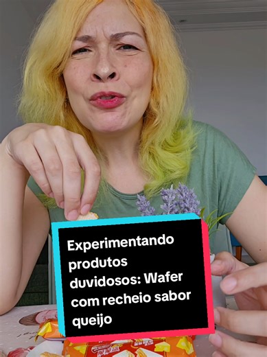 Experimentando produtos duvidosos: Wafer com recheio sabor queijo 🧀 #fypシ゚ #vaiprofycaramba #guloseimas #queijo #wafer
