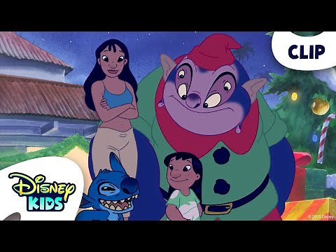 Lilo and Stitch Teach Gantu the Meaning of Christmas 🎄 | Lilo & Stitch: The Series | ‪@disneykids‬