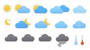 Weather Animated Icon Set Flat Design Stock Footage Video (100% Royalty-free) 9104495 | Shutterstock