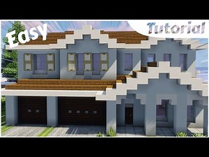 How to build a Large Suburban House #5 || Minecraft Tutorial