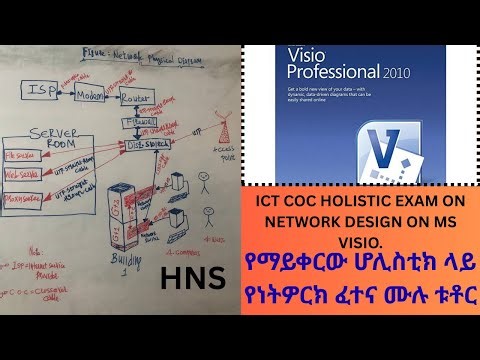 FULL PRACTICAL NETWORK DESIGN TUTOR ON MS VISIO || PART FOUR .