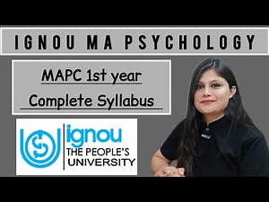 IGNOU ma psychology complete syllabus