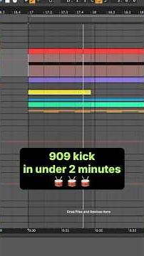 Professional 909 Kick In 2 Minutes #edmproducer #sounddesign #ukg