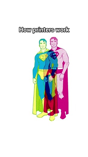 layering cmyk halftones for a retro comic effect