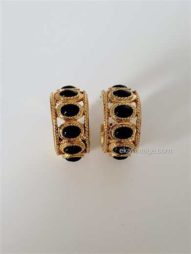 Monet - Vintage Earrings - Etsy New Zealand