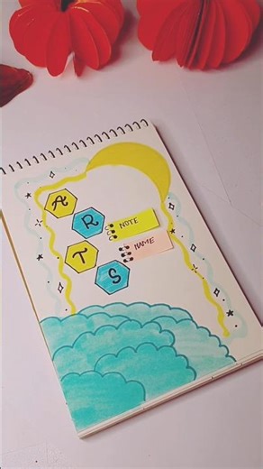 Beautiful Art Notebook Drawing | Easy Aesthetic Sketch Idea ✨