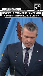 Pete Hegseth remembers “American heroes” died in KC-135 plane crash in war against Iran