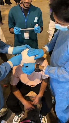 تضميد المطبرين في محرم مفرزة طبية💊 تحفيز طبي #مصطفى_رياض_فخري #طلاب_السادس_الإعدادي