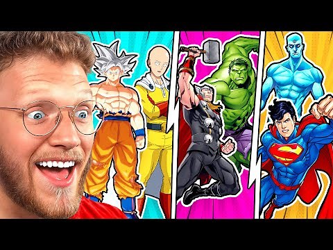 ANIME vs MARVEL vs DC TOURNAMENT of POWER!!