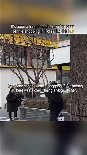 Jennie spotted shopping in Sinsadong #blackpink #jennie #shorts