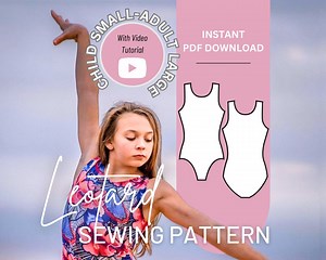 Leotard Sewing Pattern, Tank Leotard Sewing Pattern, Leotard Pattern, Best Fitting Leotard Pattern, Gymnastics Leotard Pattern, DIY Leotard - Etsy