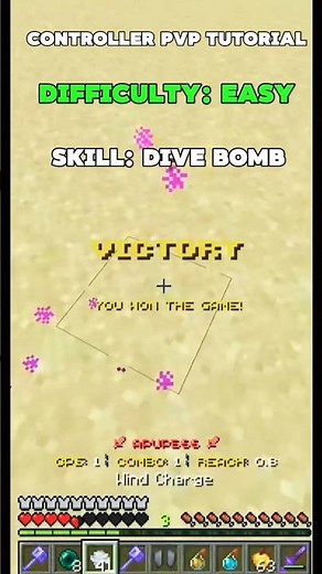 Minecraft Controller PvP Tutorial #2: Dive Bomb #minecraft #pvp #tutorial