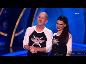Eddie the Eagle and Vicky Ogden skating in Dancing On Ice (21/1/24)
