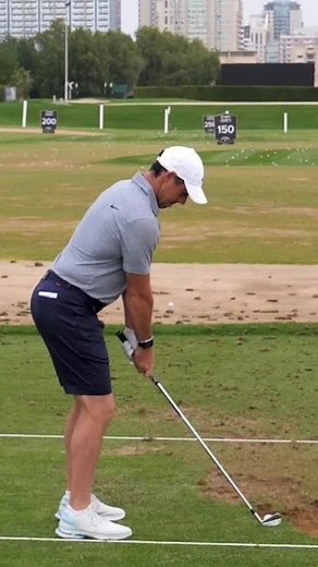 Rory Mcilroy Iron Swing in Slow Motion at the Driving Range DTL