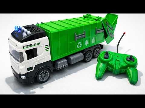 Unboxing RC Garbage Truck & RC Engineering Vehicle Realistic Mechanical Sounds | ASMR Video