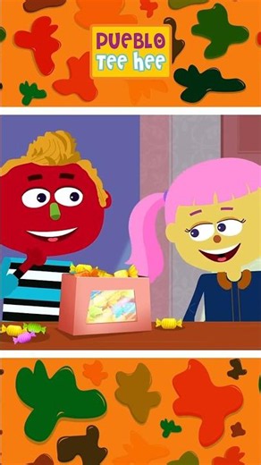 Aprende los colores con deliciosos caramelos 🍬#shorts #kidseducation #puebloteehee