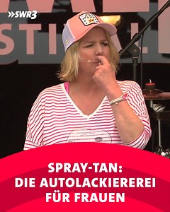 47K views · 370 reactions | Sonnenbank war früher – heute ist Spray-Tan der Hit!  Comedian Mirja Boes hat beim SWR3 Comedy Festival von ihren Erfahrungen damit berichtet!   Ihr wollt dieses Jahr auch beim SWR3 Comedy Festival in Bad Dürkheim dabei sein? Auf unserer Website checkt ihr die letzten Resttickets! #SWR3Comedy | SWR3 | Facebook
