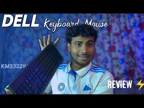 Dell KM3322W Wireless Keyboard & MouseCombo Unboxing & Review⚡